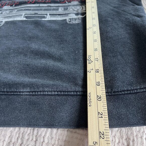 Sezane Sweatshirt Womens Medium Black Wild Wild Child Graphic Crewneck Pullover - Picture 9 of 10